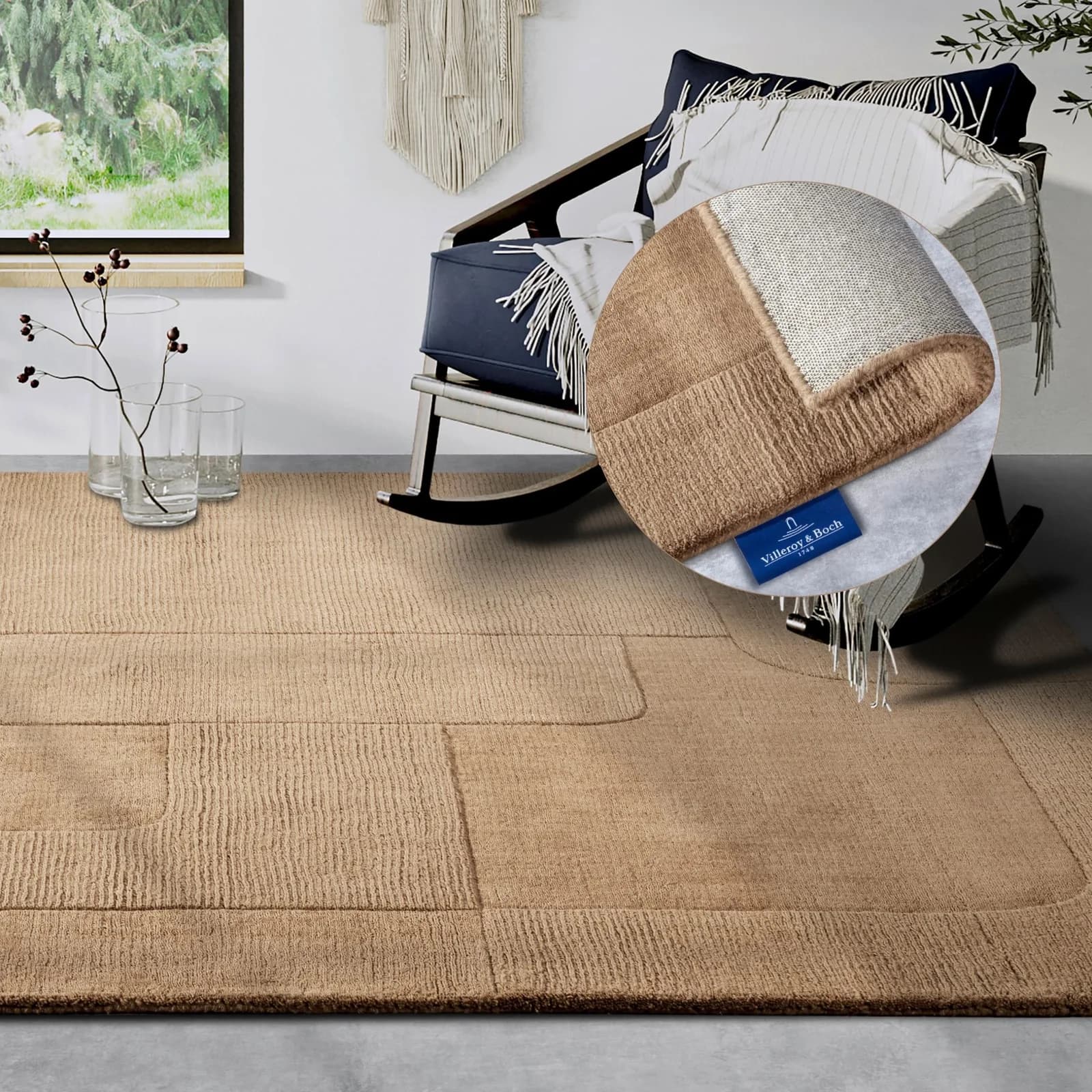 Villeroy & Boch Wollteppich Charlotte Beige Handgewebt