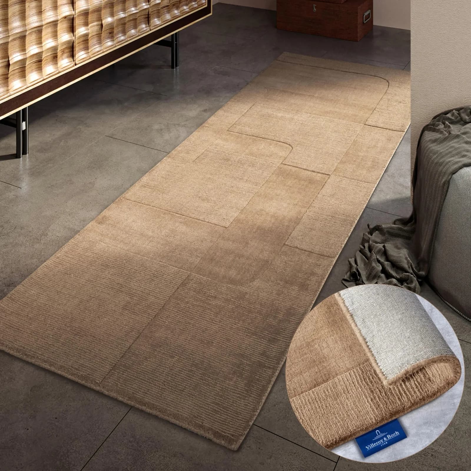 Villeroy & Boch Wollteppich Charlotte Beige Handgewebt