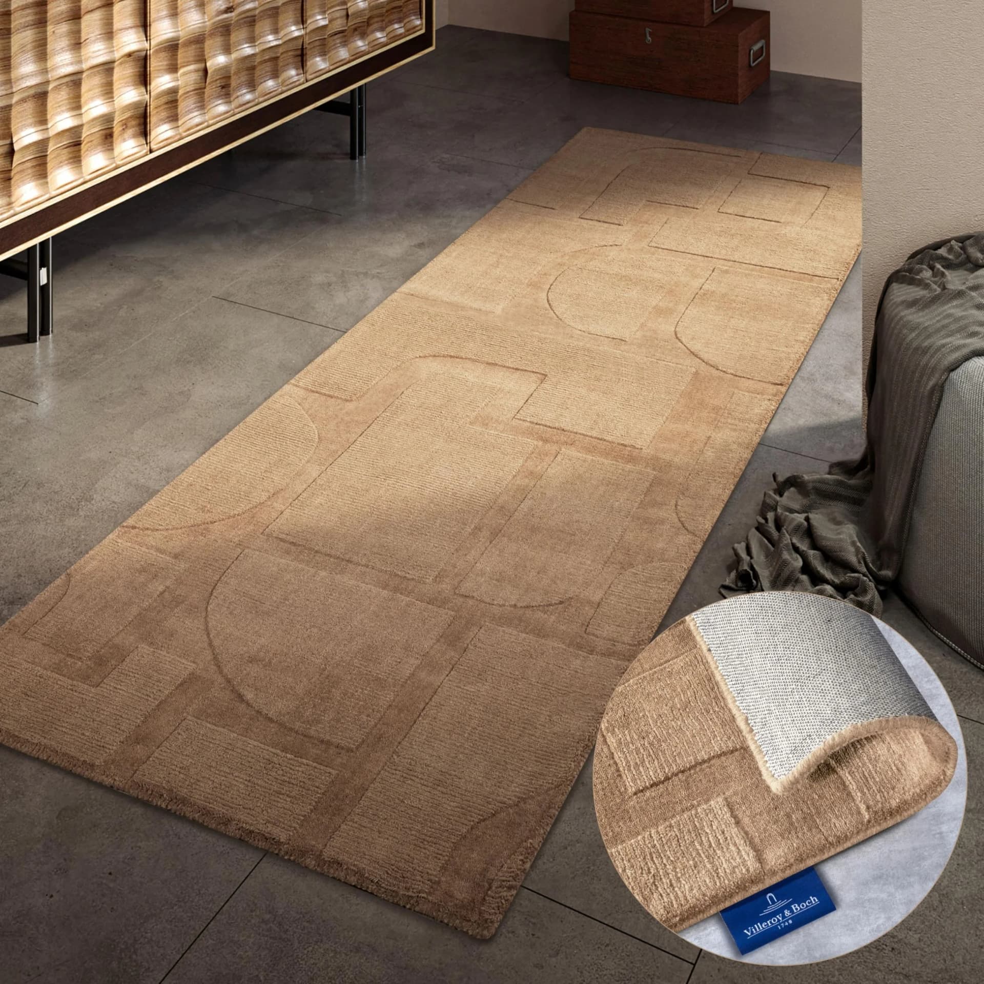 Villeroy & Boch Wollteppich Alexis Beige Handgewebt