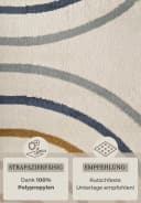 HANSE HOME Kinderteppich Double Rainbow Bunt Creme Kurzflor Bild 4