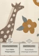 HANSE HOME Kinderteppich Animal Safari Beige Bunt Kurzflor Bild 4