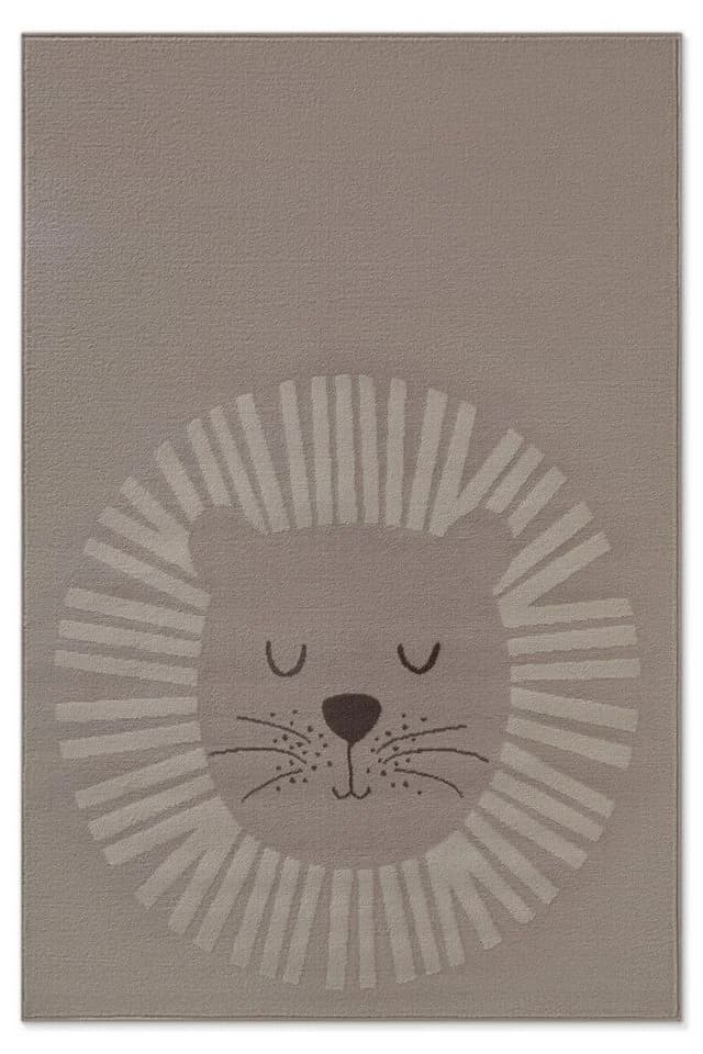 HANSE HOME Kinderteppich Happy Lion Beige Löwenmotiv