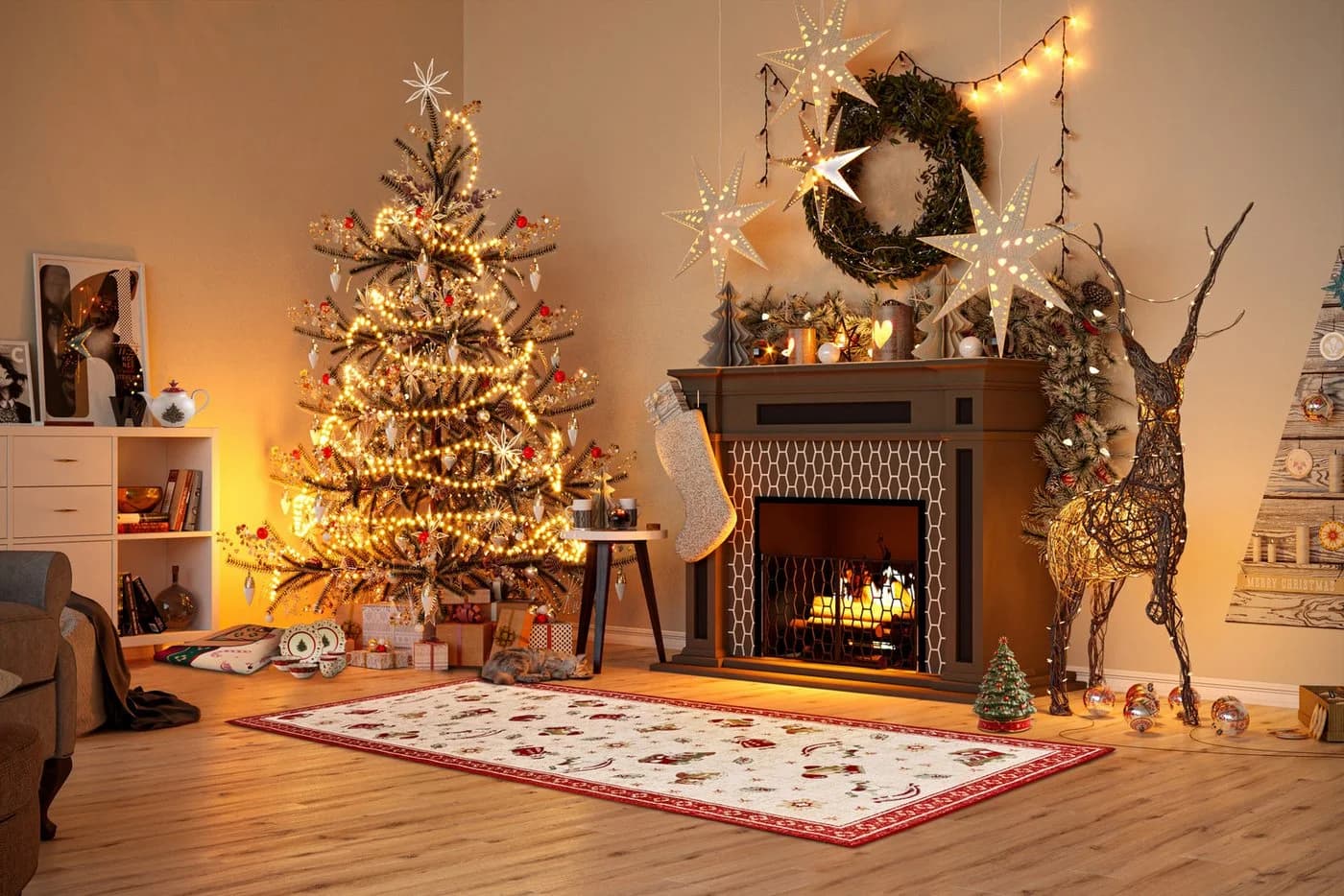 Villeroy & Boch Teppich Nostalgic Shine Toy's Delight, eckig, rund und Läufer, rechteckig, Höhe: 6 mm, Weihnachten, Wohnzimmer, Flur, Geschenk, Toys Delight, Dekoration - Bild 3