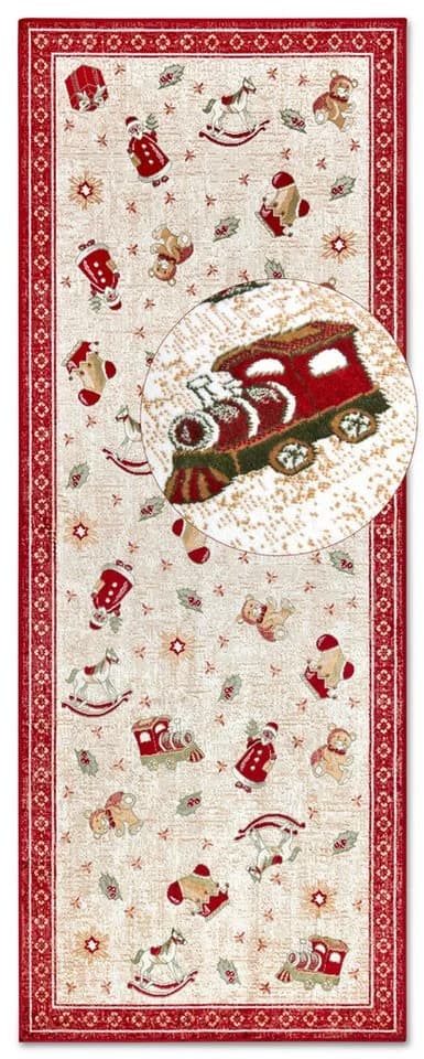 Villeroy & Boch Teppich Nostalgic Shine Toy's Delight, eckig, rund und Läufer, rechteckig, Höhe: 6 mm, Weihnachten, Wohnzimmer, Flur, Geschenk, Toys Delight, Dekoration - Bild 4