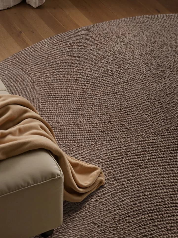 HANSE HOME Wollteppich Eleni Taupe Handgetuftet Geometrisch - Bild 5