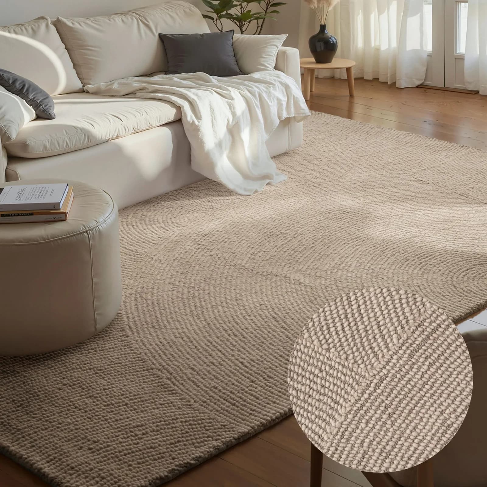 Wollteppich Eleni von Hanse Home Beige Handgetuftet