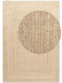 HANSE HOME Sharmila Jute-Teppich Natur Weiß Handgewebt Bild 1