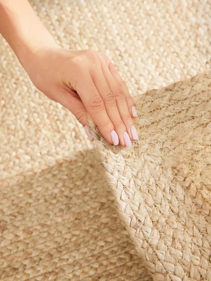 HANSE HOME Sharmila Jute-Teppich Natur Weiß Handgewebt - Bild 5