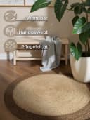 HANSE HOME Jutta Jute-Teppich Rund Beige/Elfenbein Bild 3