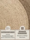 HANSE HOME Jutta Jute-Teppich Rund Beige/Elfenbein Bild 4