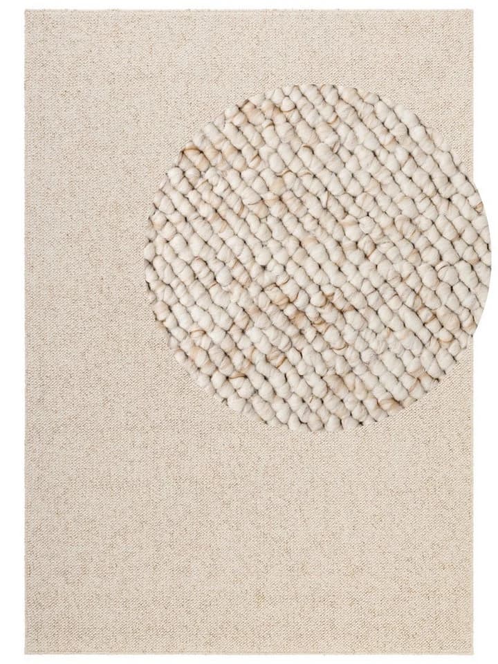 Teppich ELLE DECORATION Rocco Beige Meliert Woll-Optik
