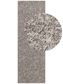 Teppich Rocco Taupe Multifarben Polypropylen Woll-Optik Bild 1