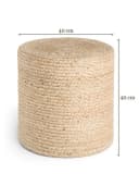 HANSE Home Pouf Jutta Jute Bild 4