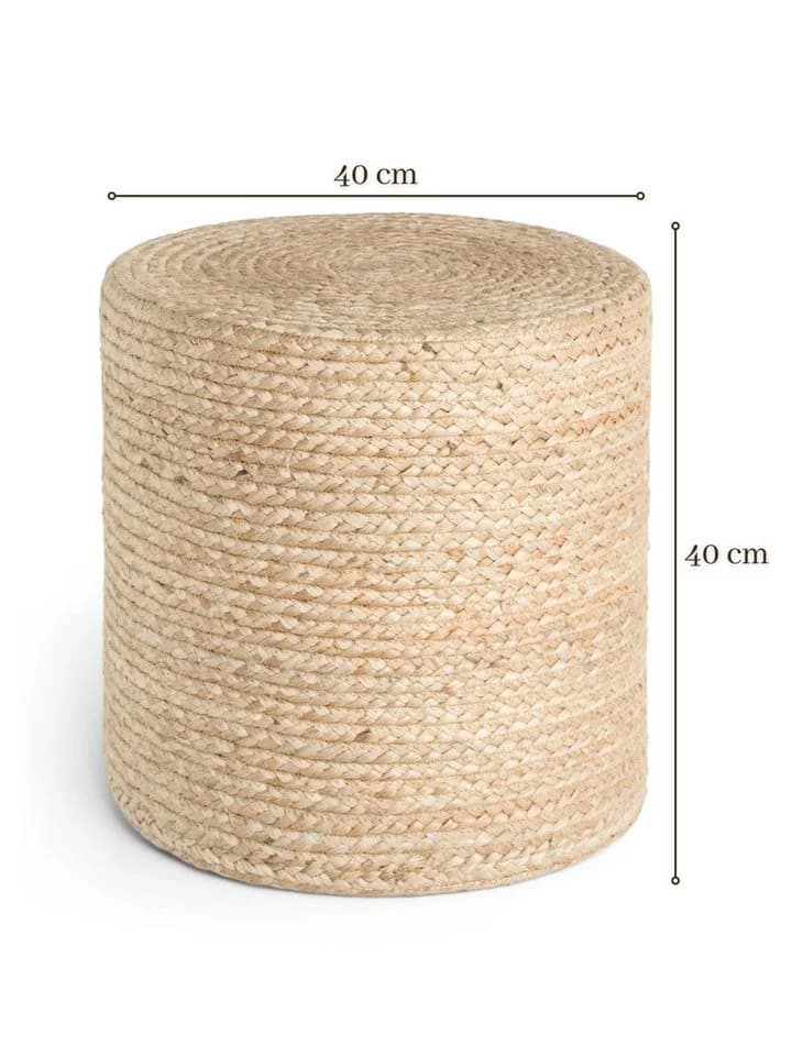HANSE Home Pouf Jutta Jute - Bild 4