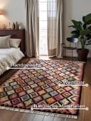 HANSE HOME Kelim Zara Teppich Schwarz Orientalisch Handgewebt Bild 3