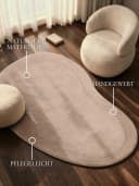 Villeroy & Boch Wollteppich Kari Natur Beige Handgewebt Bild 1