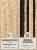 Hanse Home Jutta Juteteppich Natur Gold Schwarz Bild 3