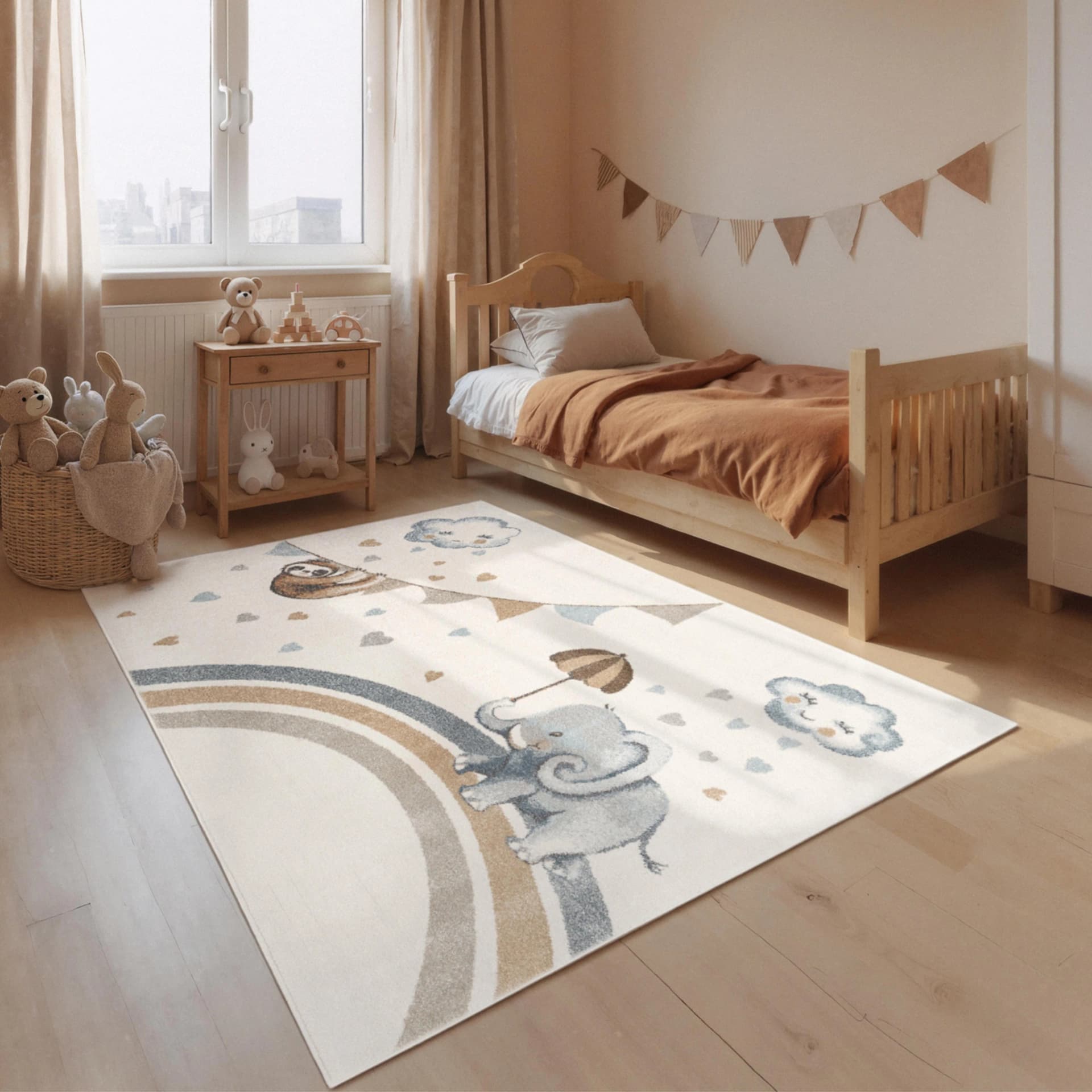 Villeroy & Boch Kinderteppich Elefant Boho Kids Creme
