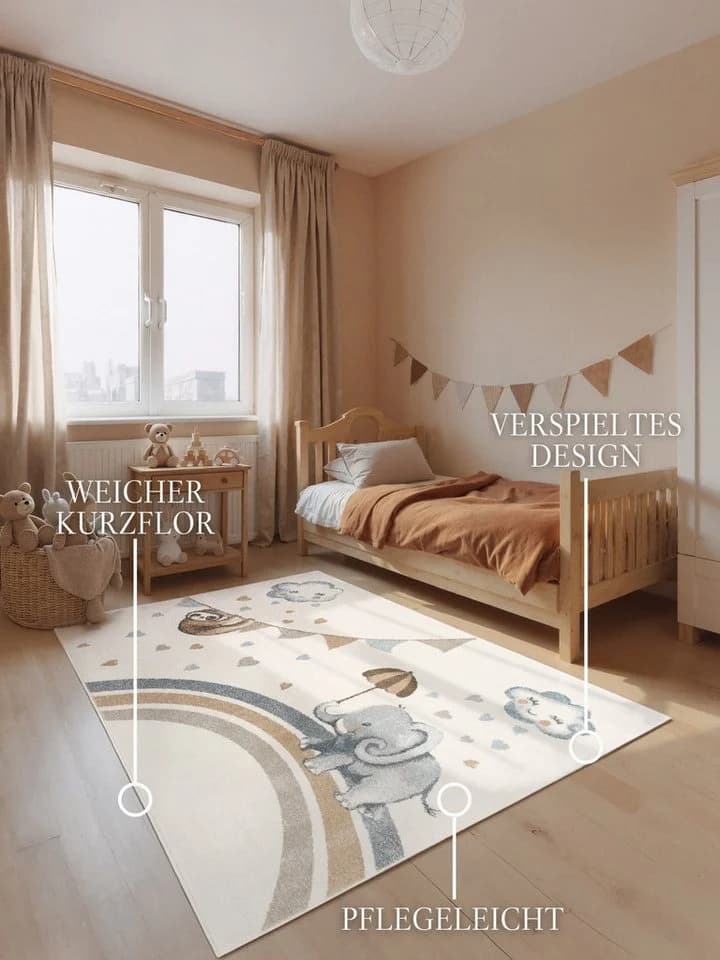 Kinderteppich VILLEROY & BOCH Boho Kids Elefant - Bild 4