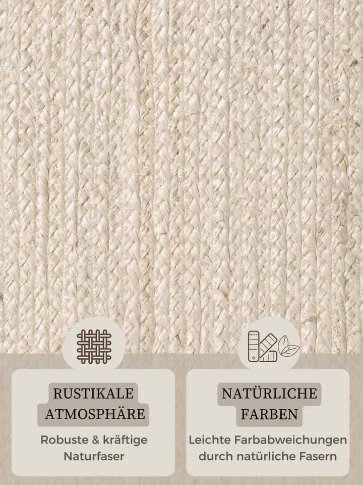 Hanse Home Rangpur Juteteppich Oval 100% Jute Sisal-Optik - Bild 3