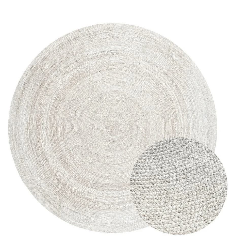 Hanse Home Rangpur Juteteppich Weiß Sisal-Optik