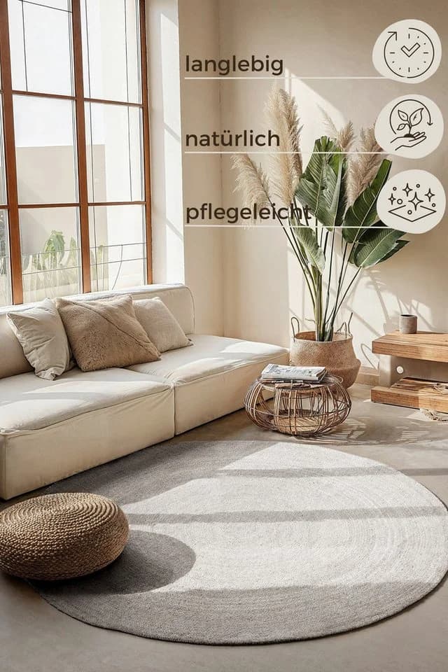 Hanse Home Rangpur Juteteppich Weiß Sisal-Optik - Bild 4