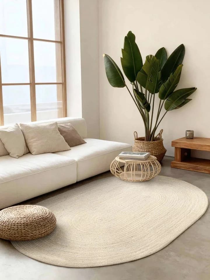 Hanse Home Rangpur Juteteppich Weiß Handgewebt - Bild 2