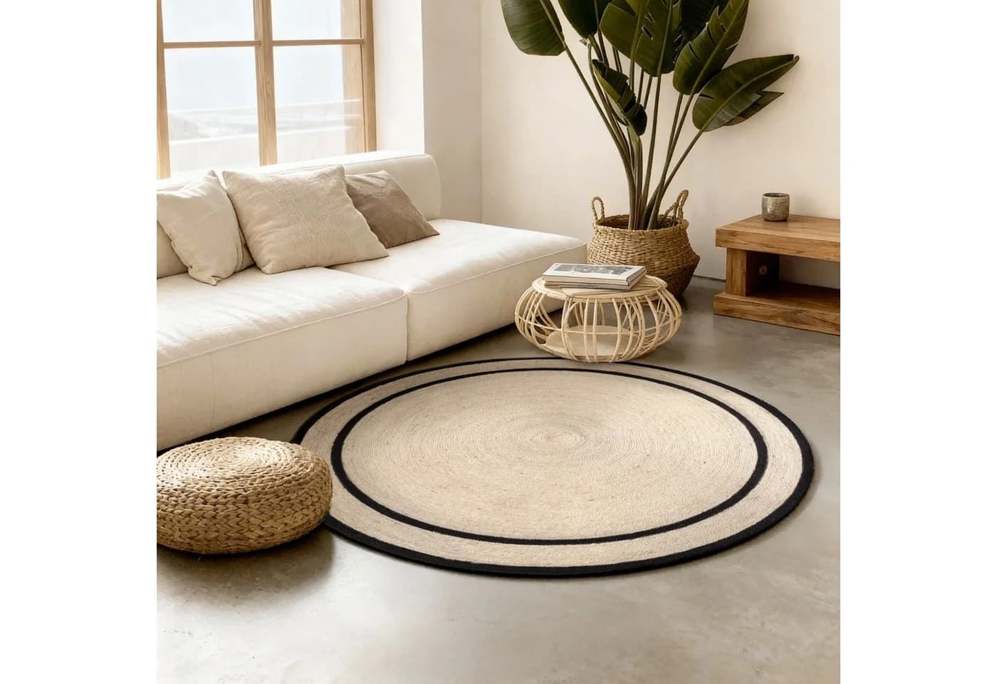 Hanse Home Teppich Lina Natur Jute Handgewebt Rund - Bild 2
