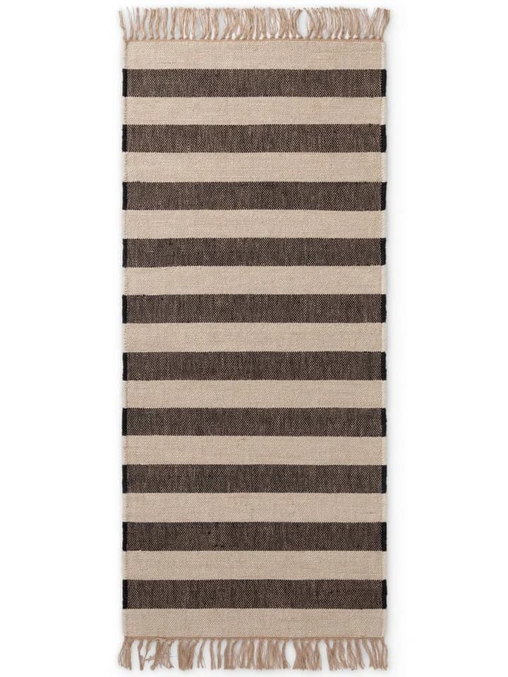 Hanse Home Playa Juteteppich Natur Weiß Schwarz