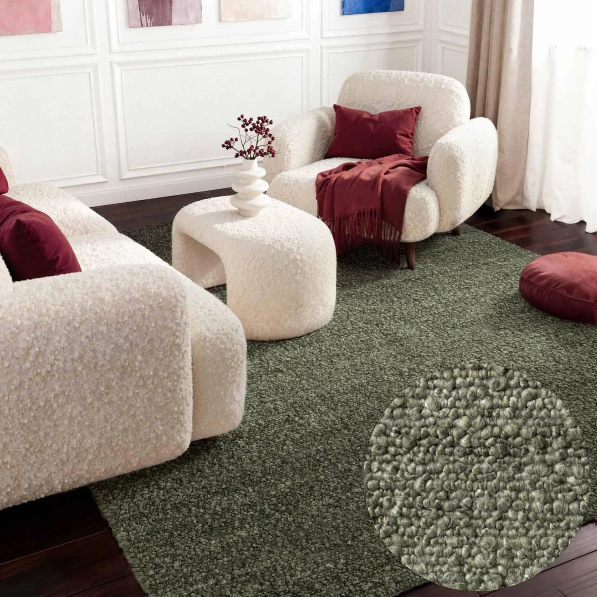 Ted Baker Teppich Soft Bouclé Portobello Grün