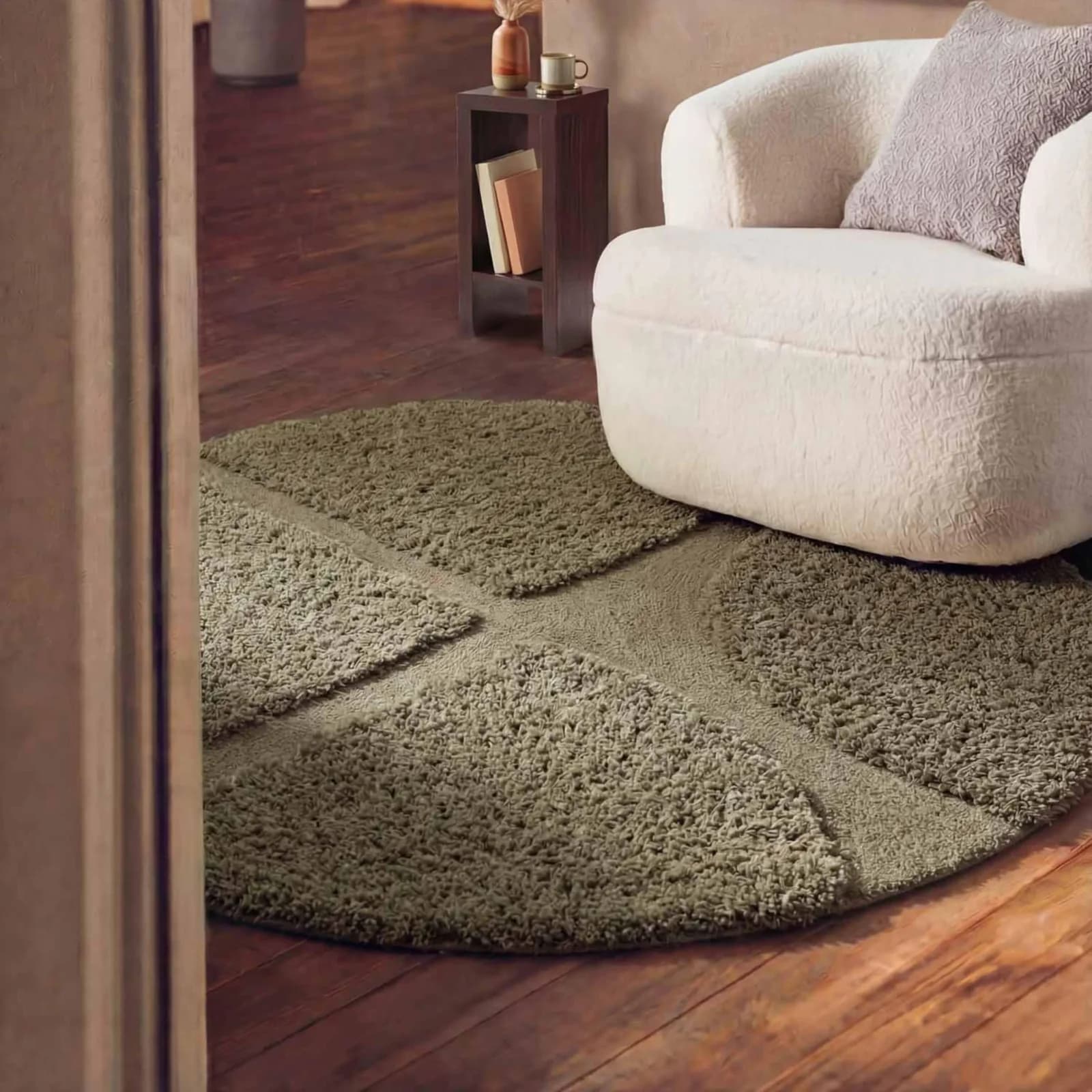 TED BAKER Hochflor-Teppich Jasper Grün Handgetuftet