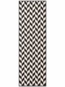 Ted Baker Terrick Teppich Schwarz-Weiß Geometrisches Design Bild 1