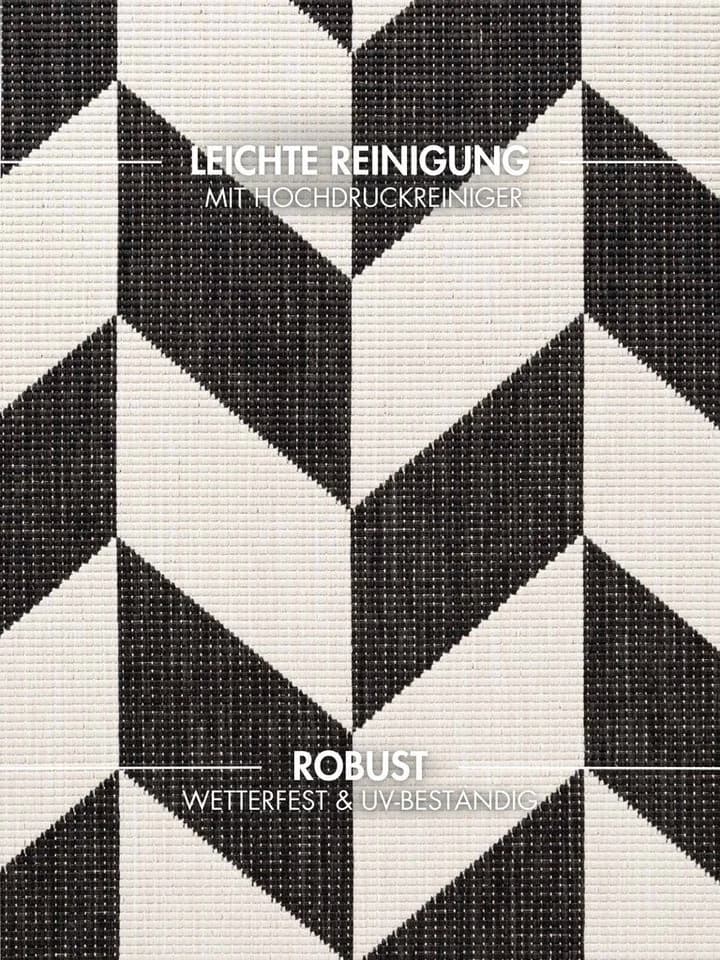 Ted Baker Terrick Teppich Schwarz-Weiß Geometrisches Design - Bild 4