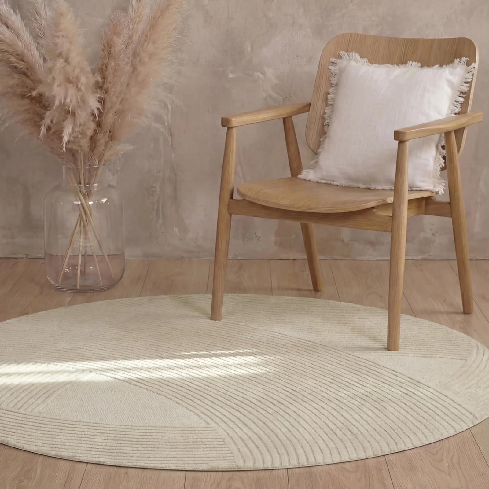 TED BAKER Wollteppich Victoria Creme Handgetuftet