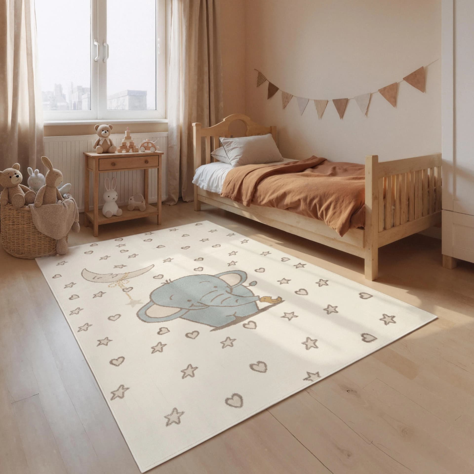 Kinderteppich HANSE HOME Little Elli Creme Multifarben