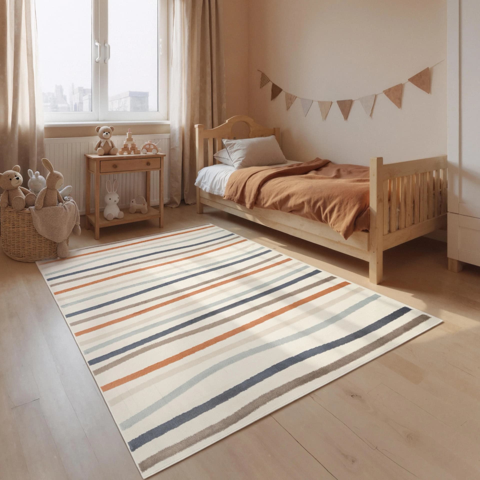Hanse Home Kinderteppich Linnea Creme Multifarben
