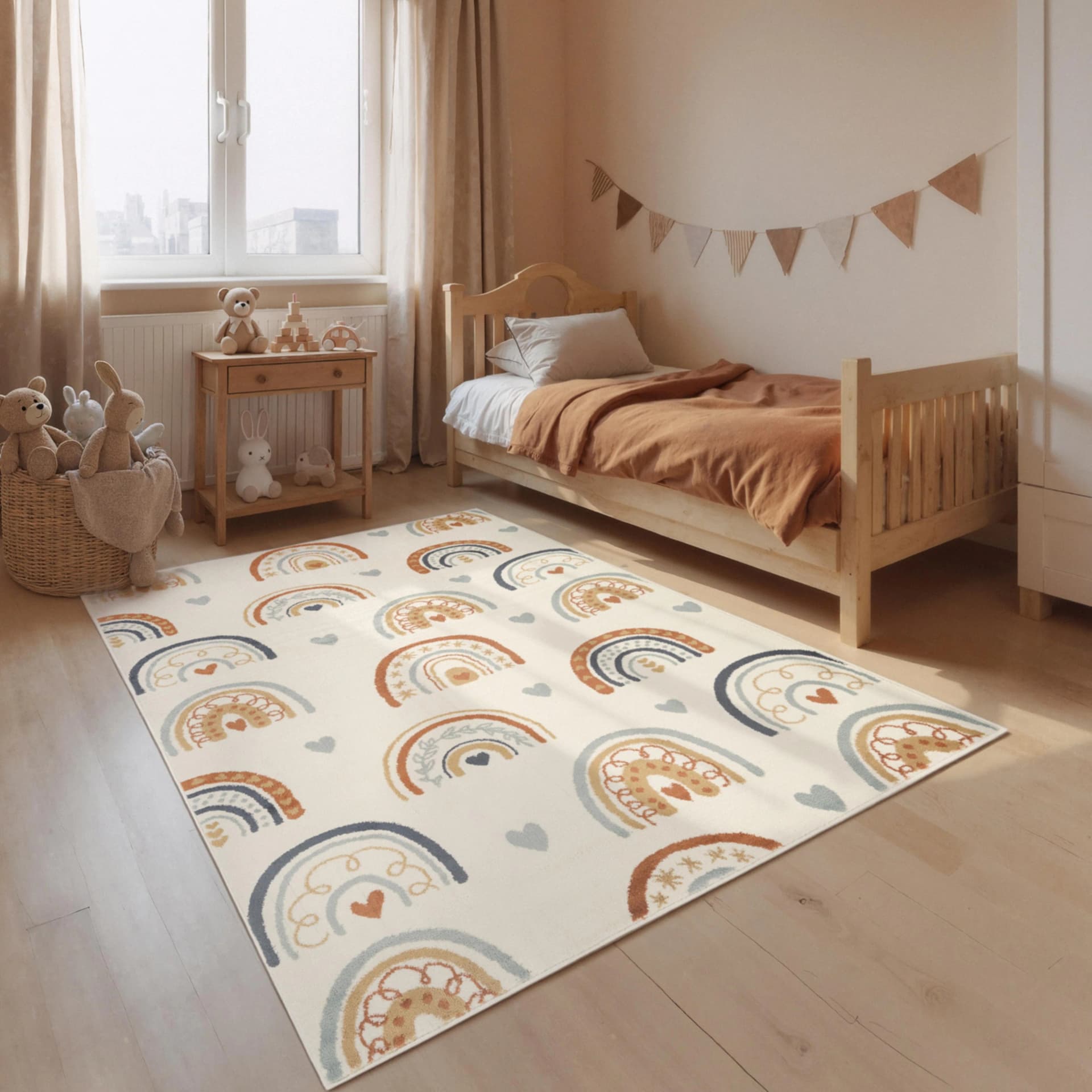 Kinderteppich HANSE HOME Bowie Creme Multifarben