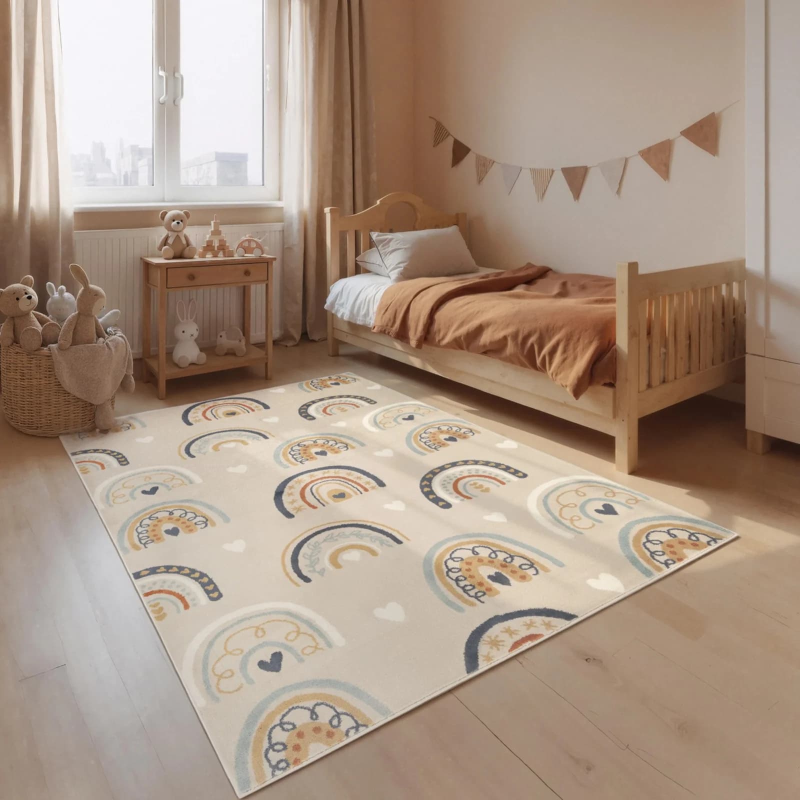 Kinderteppich HANSE HOME Bowie Beige Multifarben