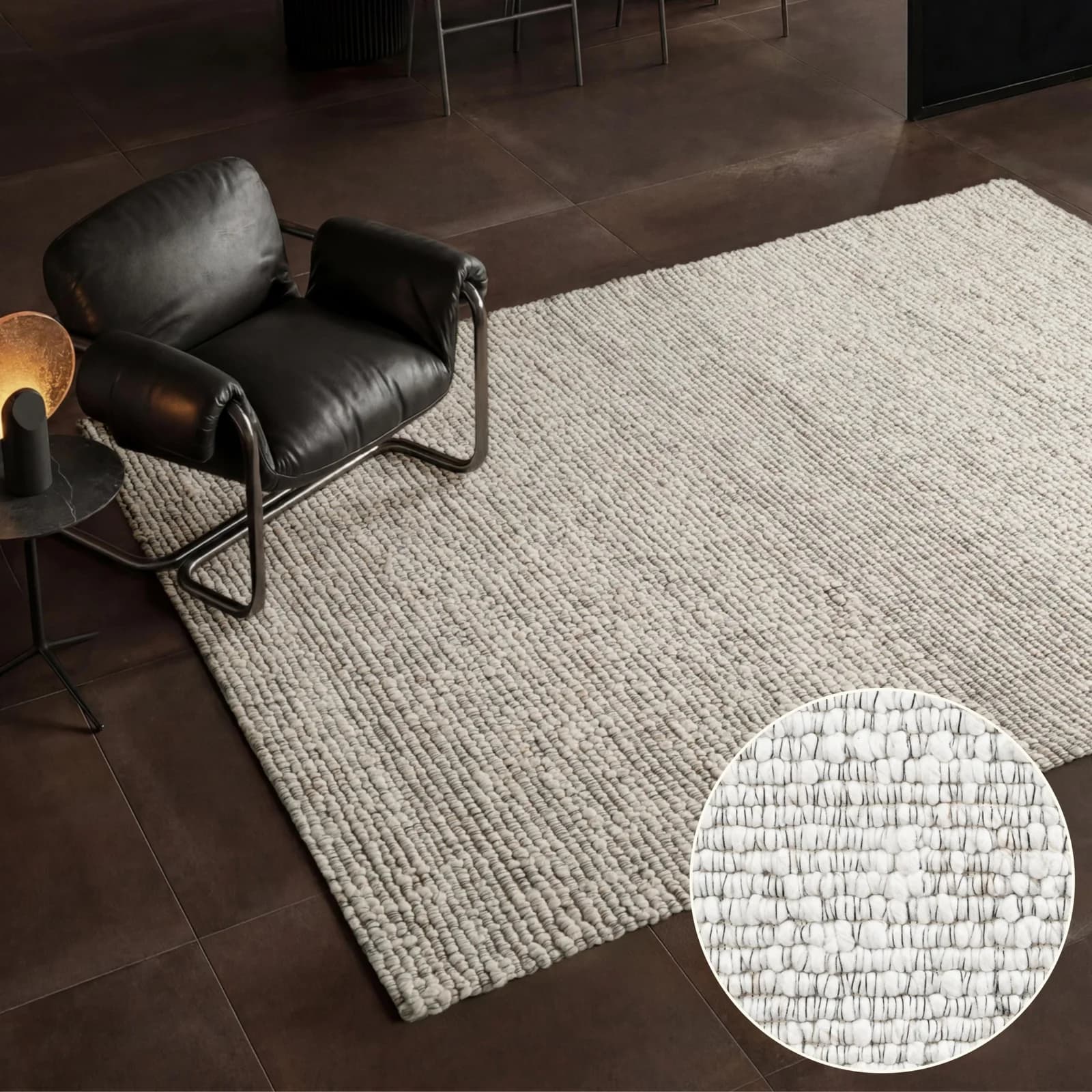 Villeroy & Boch Teppich Wilma Meliert Beige Woll-Optik