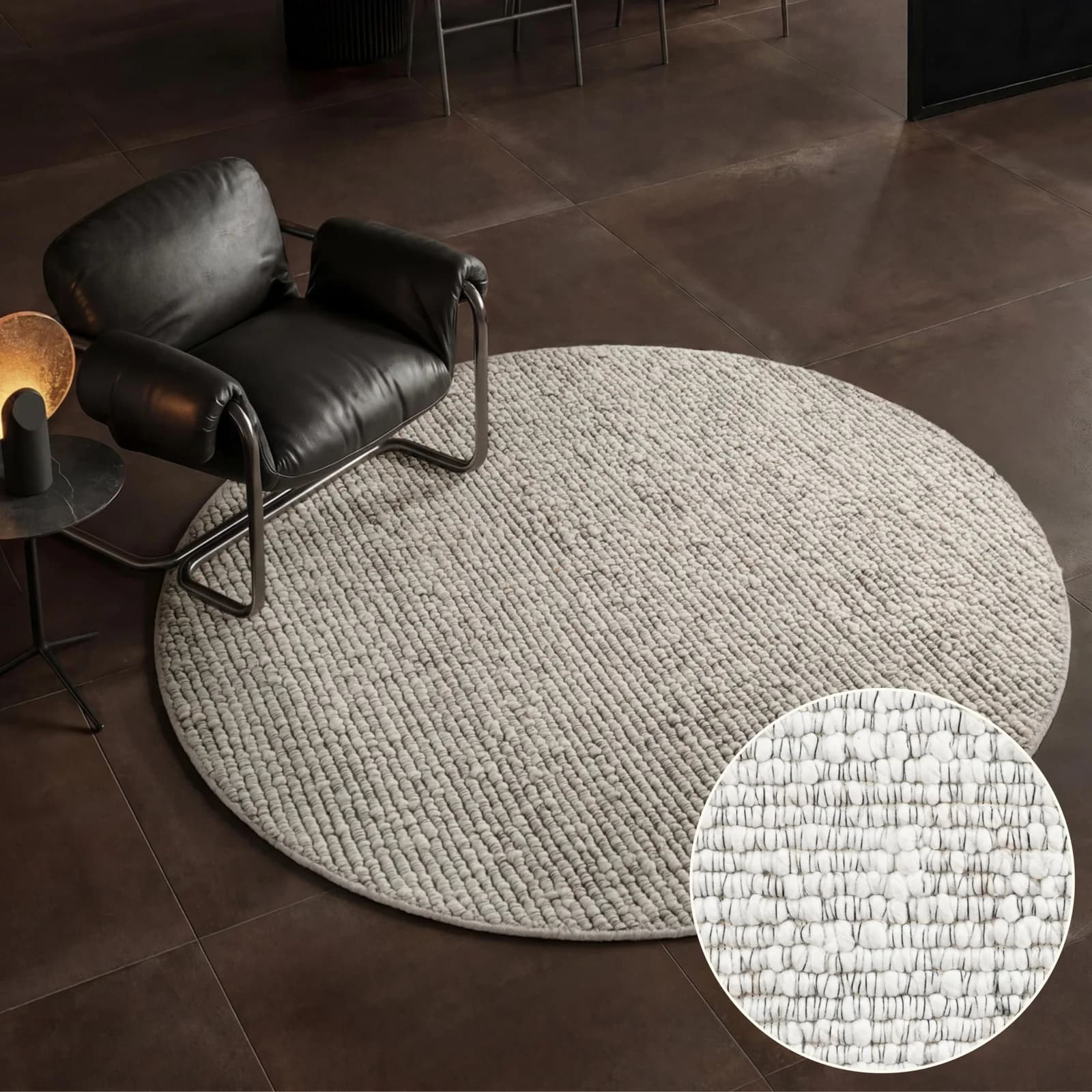 Villeroy & Boch Teppich Wilma Rund Meliert Woll-Optik