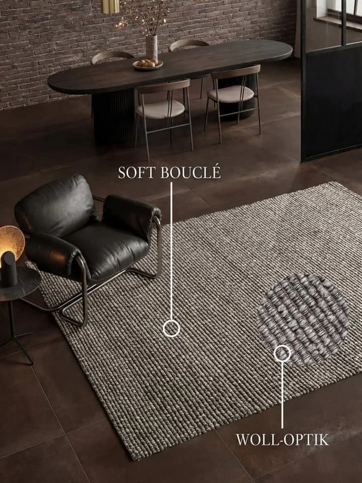 Villeroy & Boch Teppich Wilma Woll-Optik Grau Meliert - Bild 3