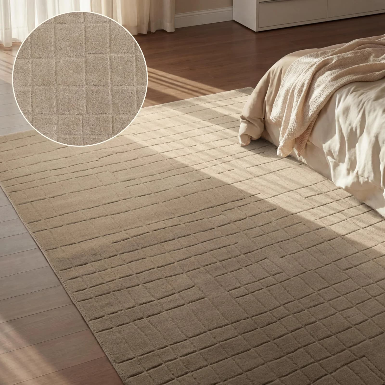 Villeroy & Boch Wollteppich Kenso Braun Beige Handgewebt