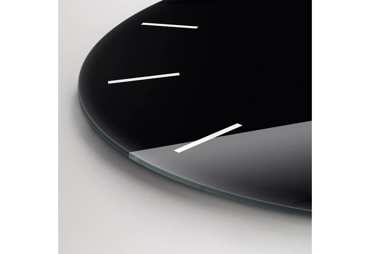 Tulup Glaswanduhr 60cm Modern Gehärtetes Glas Schwarz - Bild 5