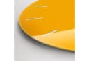 Tulup Moderne Glaswanduhr 60cm Gehärtetes Glas Gelb/Orange Bild 5