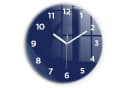 Tulup Wanduhr Modernistisch Rund 60cm Glas Marineblau Bild 2