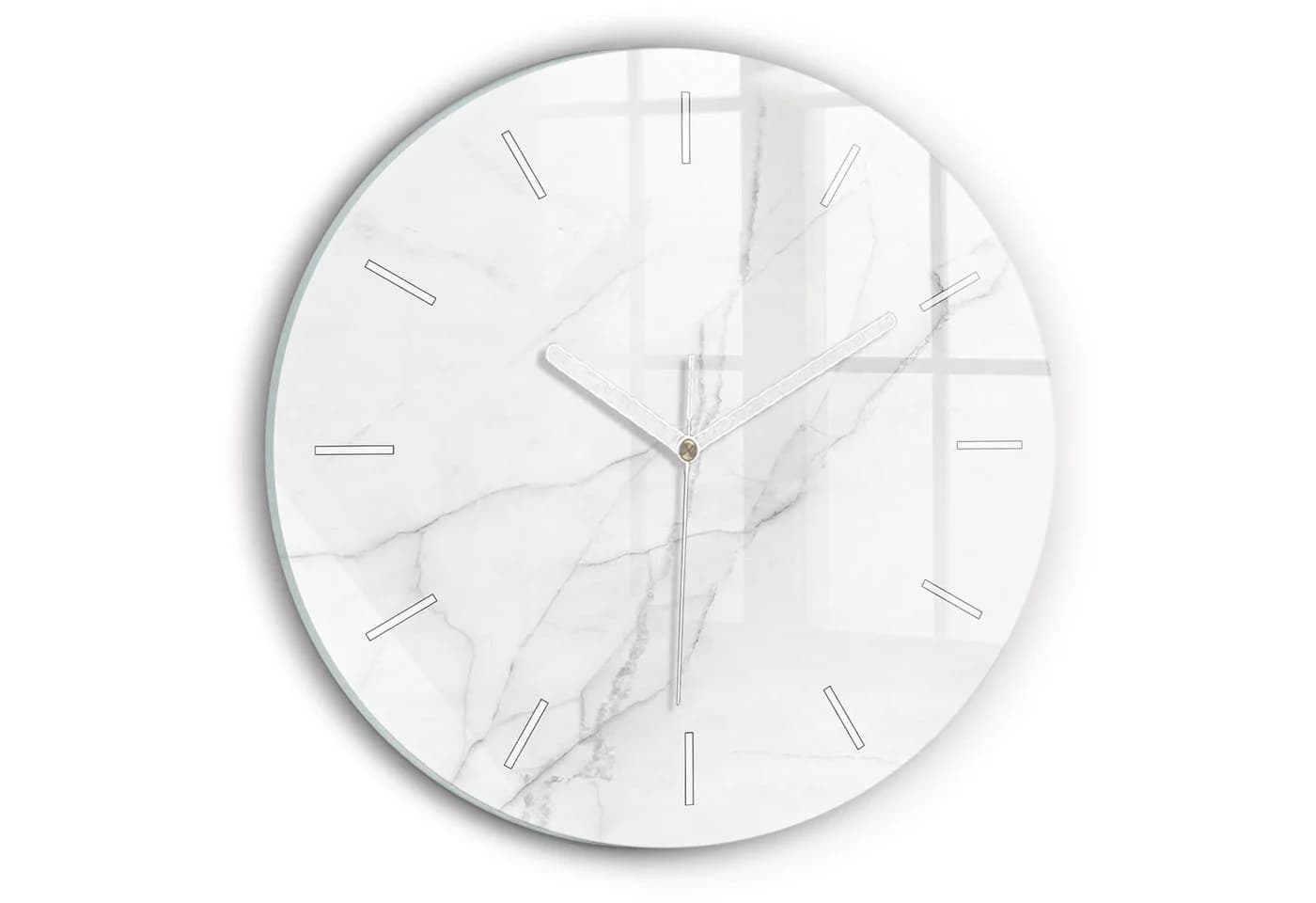 Tulup Wanduhr Glas Marmor Modern Runde Deko - Bild 2