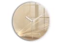Tulup Wanduhr Glas Abstraktes Licht Modern Weiß Bild 2