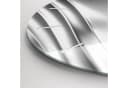 Tulup Wanduhr Rund Glas Silber Modern Abstrakt Bild 5