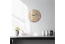 Tulup Wanduhr Glasuhr Abstraktes Licht Schwarz Modern Bild 1