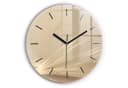 Tulup Wanduhr Glasuhr Abstraktes Licht Schwarz Modern Bild 2
